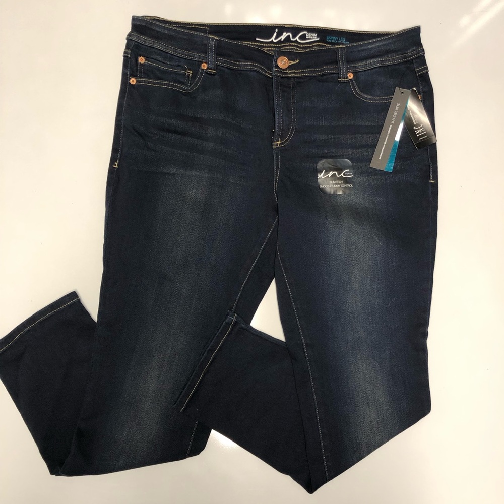 INC international concepts skinny mid rise jeans size 16WP